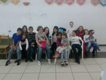 Merienda infantil en la Falla Saladar