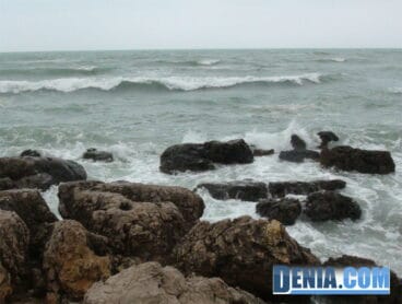 Temporal en Dénia Mar Mediterráneo