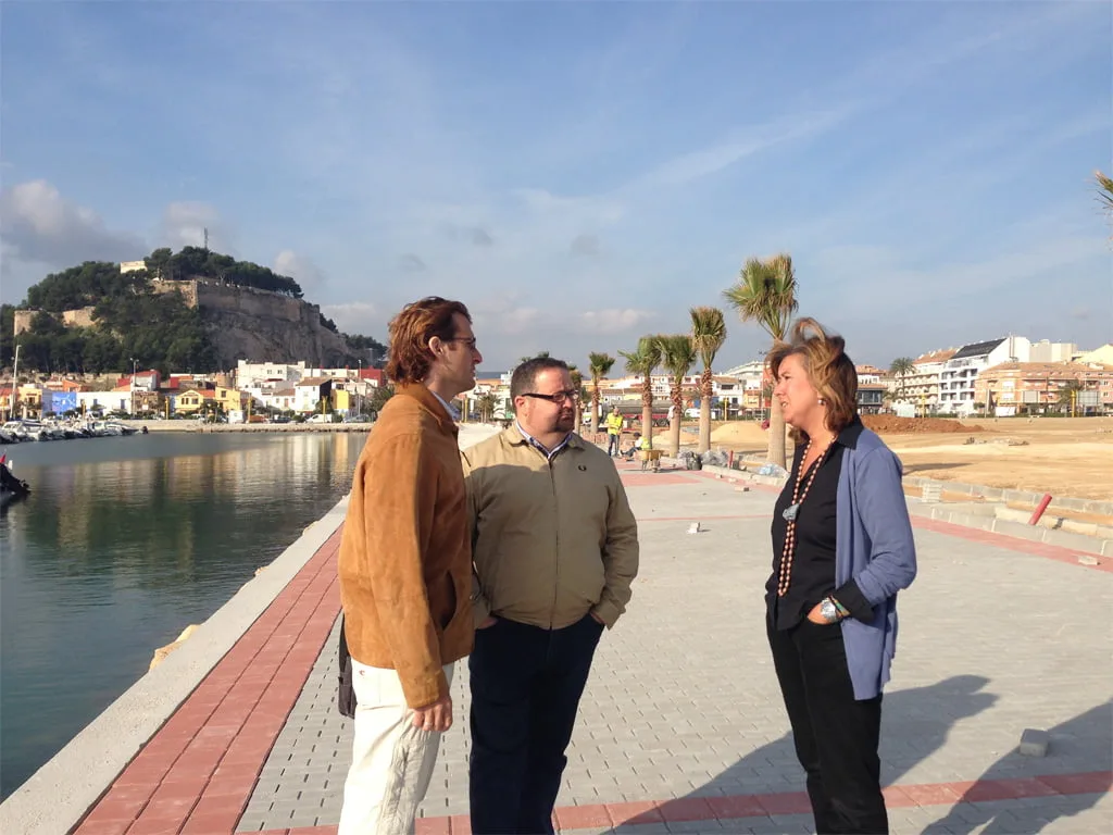 Visita a las obras del nuevo Paseo Marítimo de Dénia Visita a las obras del nuevo Paseo Marítimo de Dénia