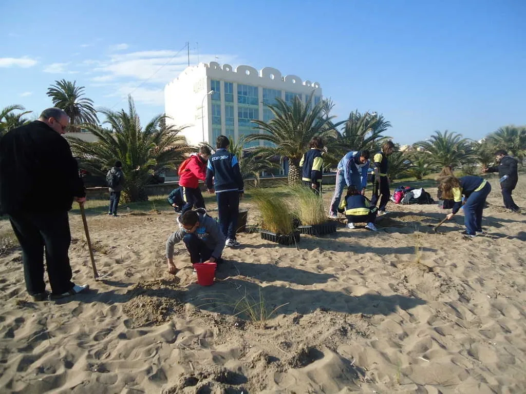 Actividad medioambiental en las playas de Dénia