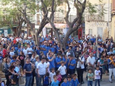Publico llegada Antorcha Mini Jocs