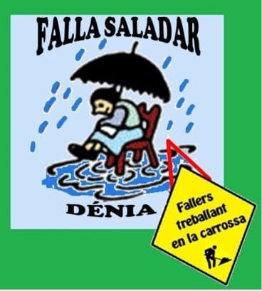 Falla Saladar trabajando en la carroza