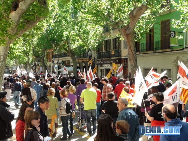 Manifestación 1 de mayo Gran asistencia de manifestantes