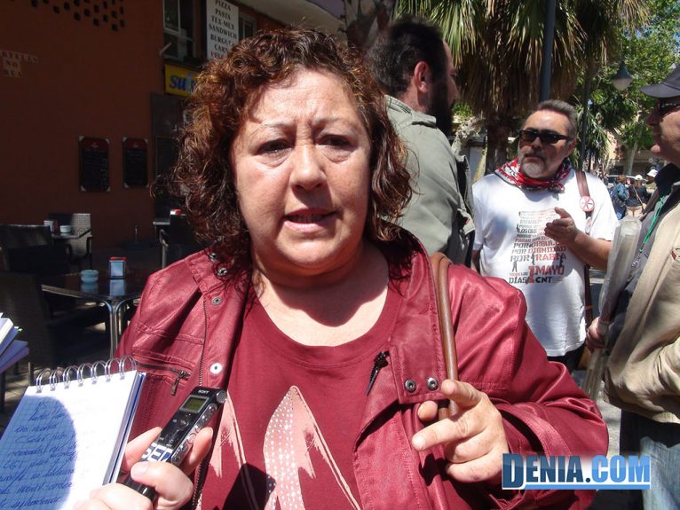 Manifestación 1 de mayo, Marina Elices Moreno, representante UGT