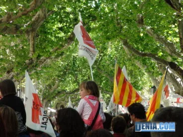 Manifestación 1 de mayo; recorrido Marqués de Campo Dénia