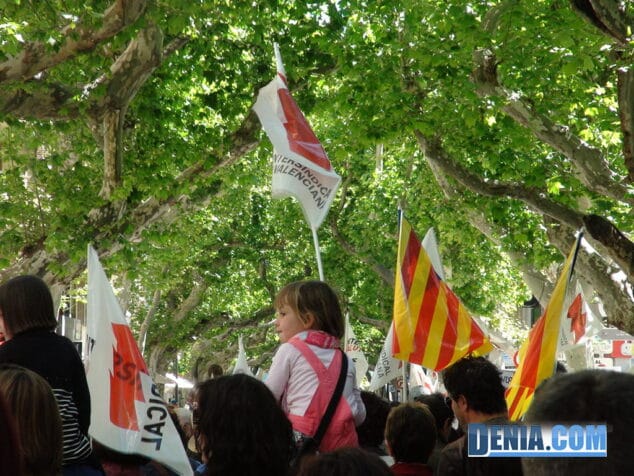 Manifestación 1 de mayo recorrido Marqués de Campo Dénia