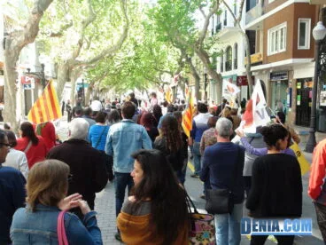Manifestación 1 de mayo; tramo Marqués de Campo Dénia