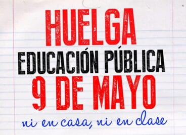 Manifestación educativa en Dénia 9 de mayo