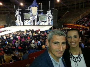 Marta y Jaume en la elección de la Bellea del Foc de Alicante 2013
