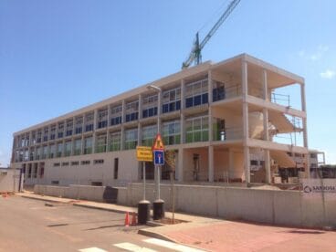 Obras del tercer instituto en Dénia