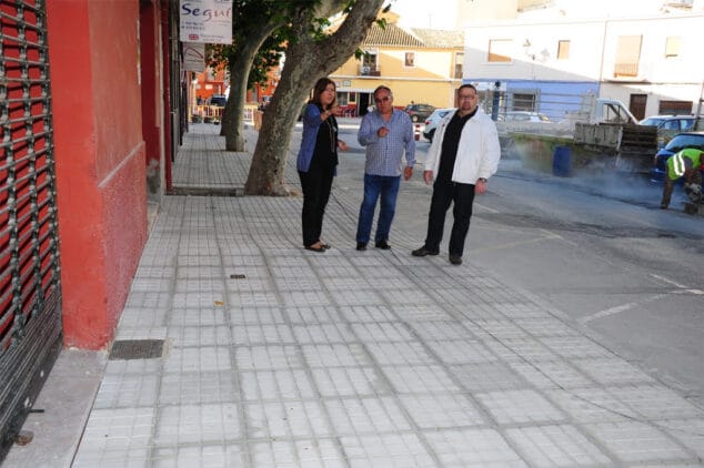 Obras en la Plaza del Oeste de Dénia