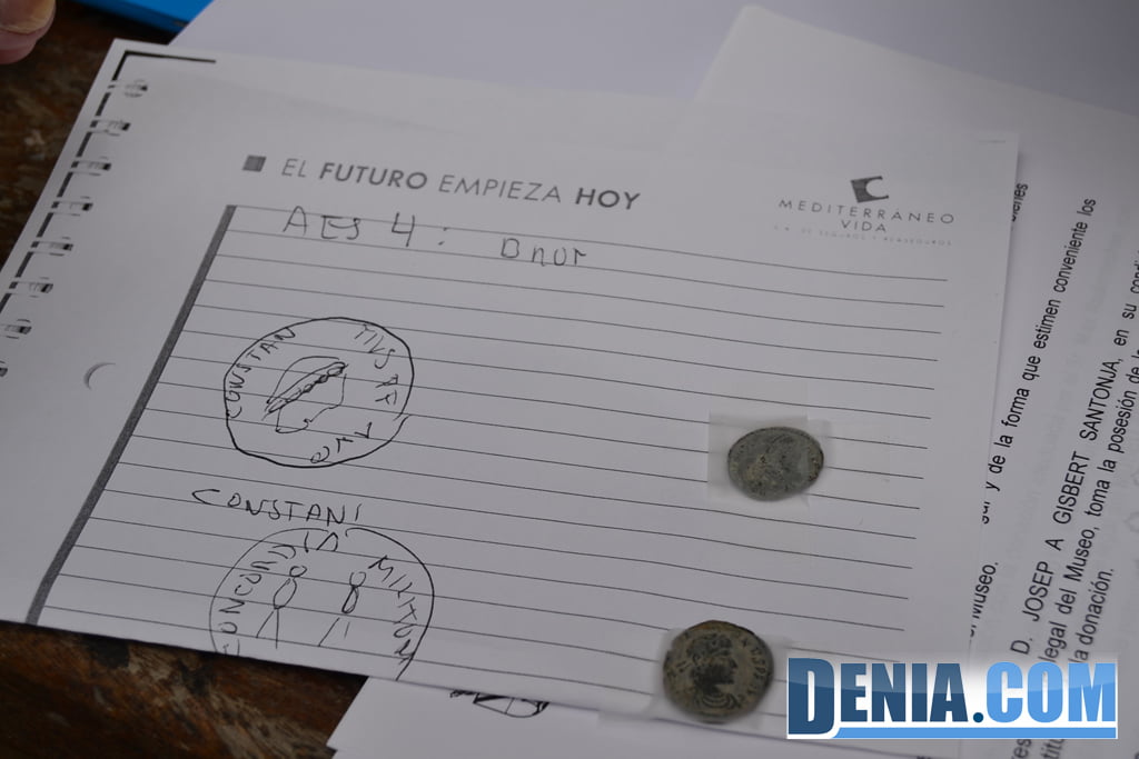 Un niño alemán encuentra una moneda romana por segunda vez en Dénia 02