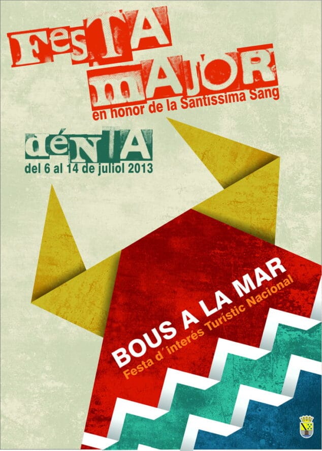 Cartel Fiestas de dénia 2013