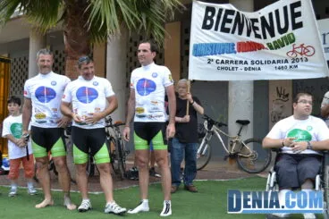 Llegada de los ciclistas de la carrera solidaria Cholet – Dénia 10
