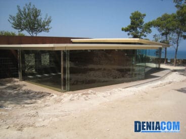 Obras de la nueva cafetería del Castillo de Dénia