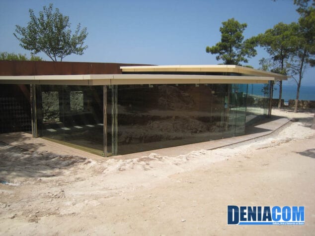 Obras de la nueva cafetería del Castillo de Dénia
