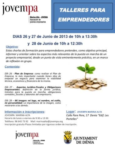 Talleres para emprendedores en Jovempa