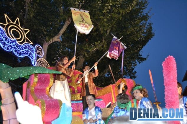 102 Carrozas de Dénia 2013 primer premio carroza infantil Falla Baix la Mar