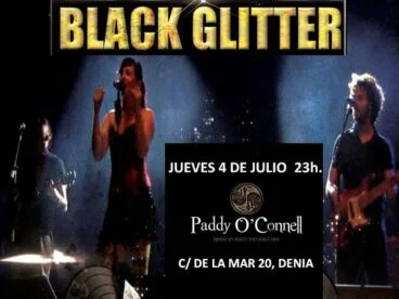 Cooncierto de Black Glitter en Paddy OConell jueves 4 de julio a las 23 horas
