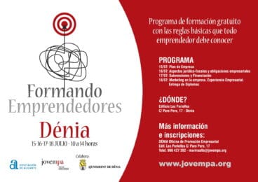 Curso Jovema Formando emprendedores Dénia