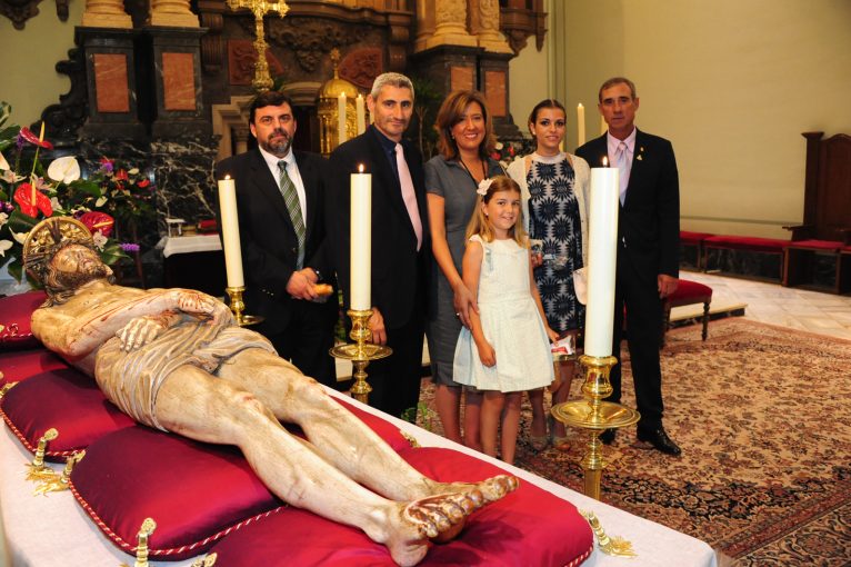 Falleras Mayores de Dénia, presentes en la misa en honor a la Santísima Sang de Dénia, fiestas de Dénia 20134