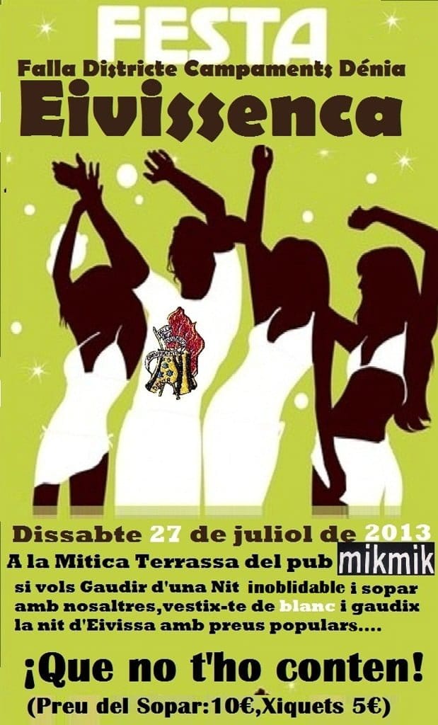 Fiesta ibicenca en la Falla campaments