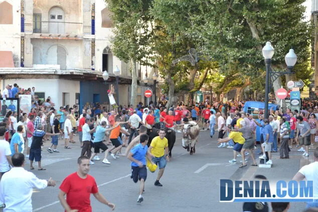 Fiestas de Déniasábado 6 de julio entrá de bous 210