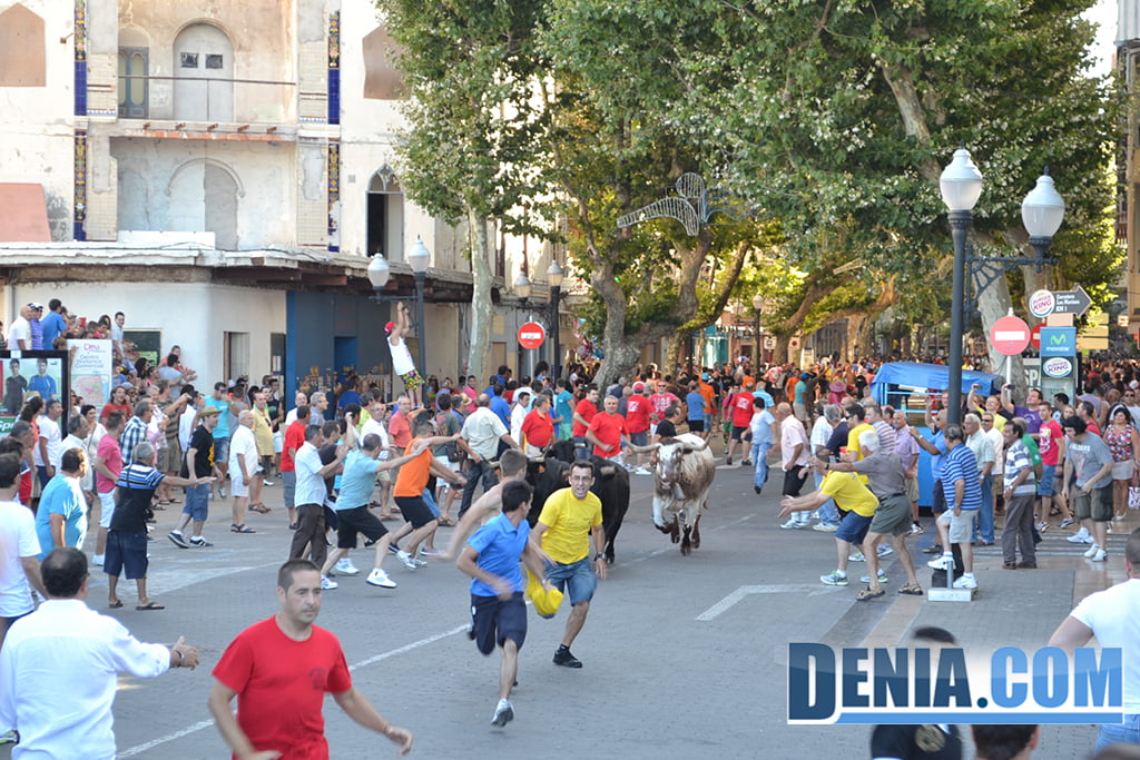 Fiestas de Dénia,sábado 6 de julio, entrá de bous -2