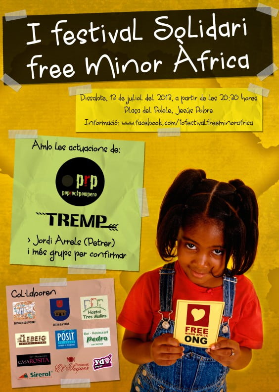 I Festival Free Minor Africa en Jesús Pobre, el sábado 13 de julio a las 20.30 horas