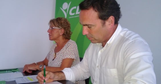 Toni Woodward, responsable del área económica del CDL  junto con Mari Marínez