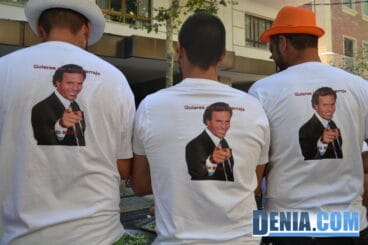 Miembros de la Filà Abencerrajes en el concurso de paellas de Sant Roc