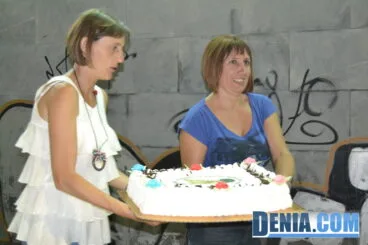 Tarta de la Mare de Déu dels Desemparats en la cena de Asociaciones de Dénia