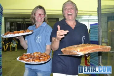 Tartas de la cena de asociaciones de Dénia