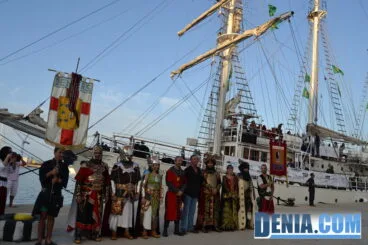 Desembarco de moros y cristianos en el puerto de Dénia