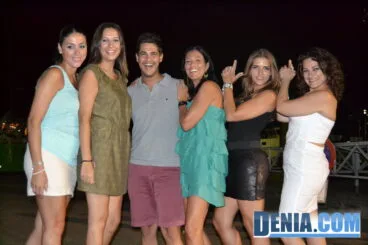 Miembros de la Junta Local fallera en la Cena de Asociaciones de Dénia