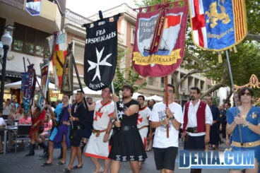 Desfile de las tropas cristianas en el desembarco moro de Dénia