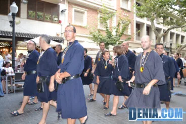 Desfile de las tropas cristianas en el desembarco moro de Dénia