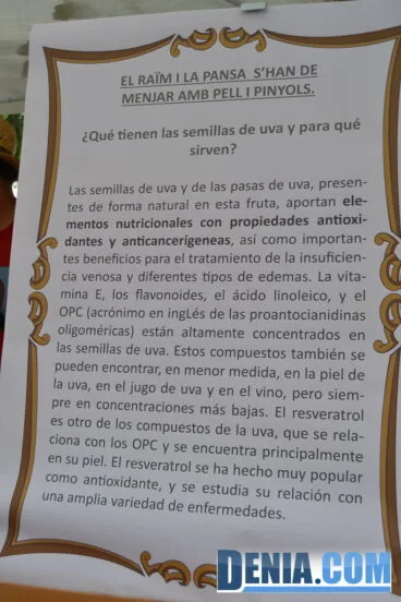 Explicación de los beneficios de los rabos de pasa y los huesos de uva