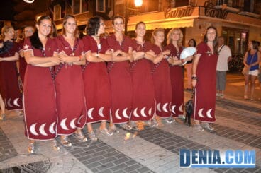 Filà Alkamar durante la entraeta festera de la recepción cristiana 2013