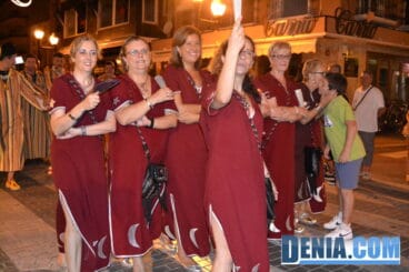 Filà Alkamar durante la entraeta festera de la recepción cristiana 2013