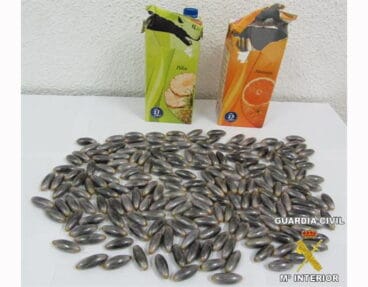 Droga interceptada en bricks de zumo en Dénia