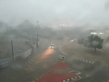 Entrada de Dénia durante la tormenta – Foto Christian Pellicer