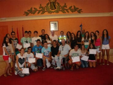 Entrega de diplomas del Curso de Formación de conductores de ciclomotor en Dénia
