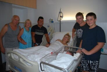 La familia de María Lorena, el bebé más grande del país