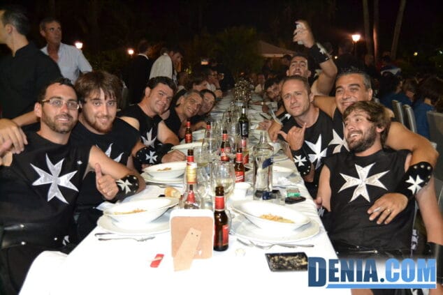 Pregón de Moros y Cristianos Dénia 2013 37 Cena de gala Filà Guerrers Hospitalaris