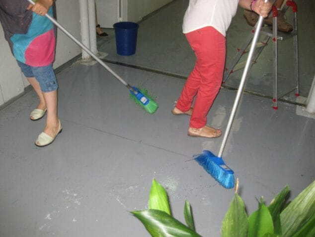 El agua entra en el colegio de la Xara