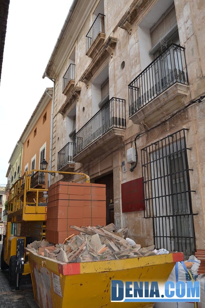 Obras en la Casa de la Marquesa de Valero de Palma