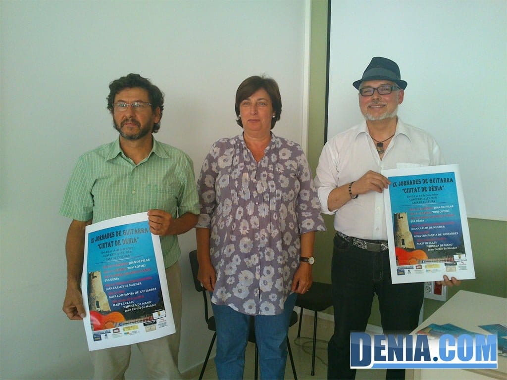 Las Jornadas de Guitarra cumplen nueve años en pro de la cultura y la música 1 Presentación de las IX Jornades de Guitarra Ciutat de Dénia