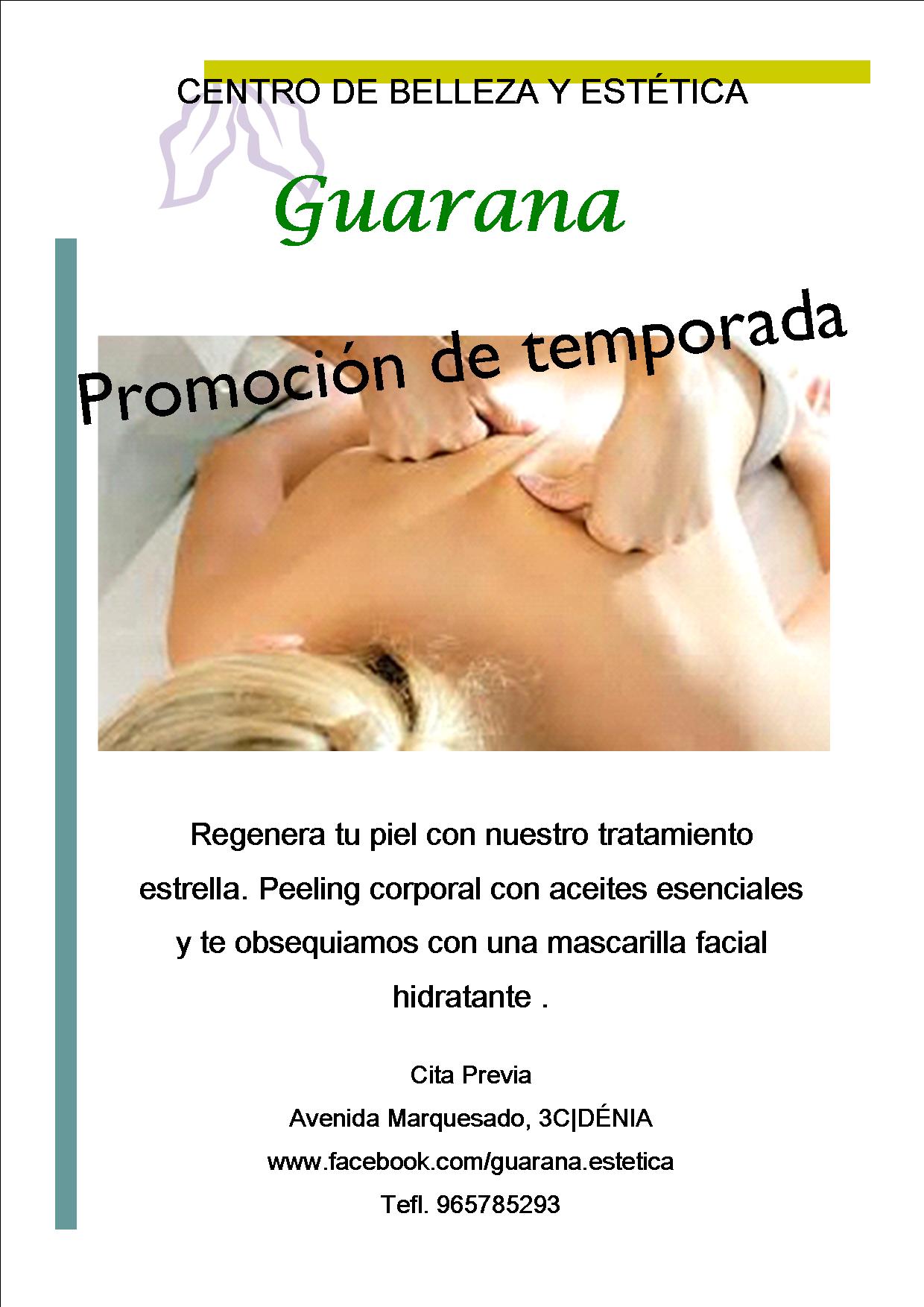Promoción especial septiembre en Centro de Estética Guaraná