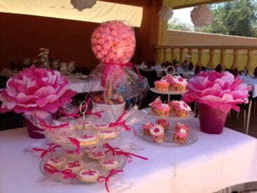 Restaurante de celebraciones como comuniones con servicios de tarta, animación y chucherías incluido.